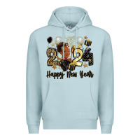 Blue Mist 2024 happy new year black woman Premium Hoodie - MaliasSmallBusiness