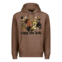 Chestnut 2024 happy new year black woman Premium Hoodie - MaliasSmallBusiness