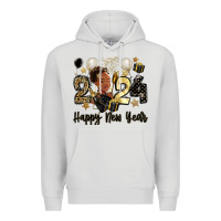 Dove Grey 2024 happy new year black woman Premium Hoodie - MaliasSmallBusiness