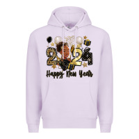 Lilac 2024 happy new year black woman Premium Hoodie - MaliasSmallBusiness