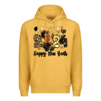 Mustard 2024 happy new year black woman Premium Hoodie - MaliasSmallBusiness