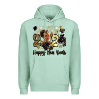 Seafoam 2024 happy new year black woman Premium Hoodie - MaliasSmallBusiness