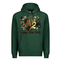 Sports Green 2024 happy new year black woman Premium Hoodie - MaliasSmallBusiness