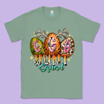 Egg Hunt Squad Classic Tee Designed By Racoondesign