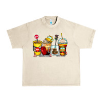 Sandshell bus driver coffee cups Urban Heavy Tee - Zillion Design Studio