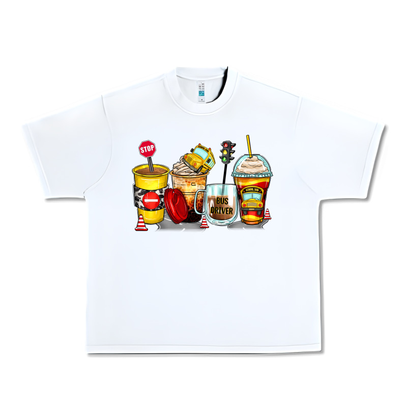 Bus Driver Coffee Cups Urban Heavy Tee by Zillion Design Studio | Teevron