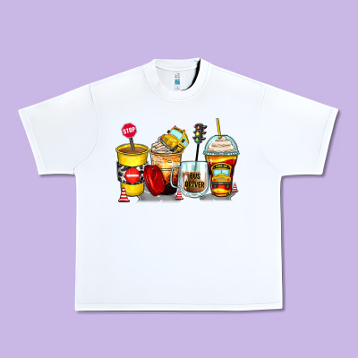 Bus Driver Coffee Cups Urban Heavy Tee Designed By Zillion Design Studio