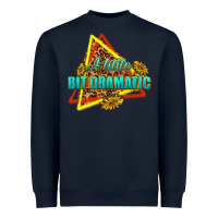 Navy a little bit dramatic Heavyweight Sweatshirt - texasbilliewilder