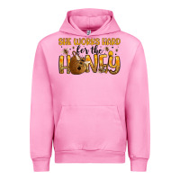 Fuchsia Pink she works hard for the honey Urban Hoodie - Artiststas