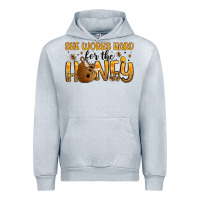 Heather Grey she works hard for the honey Urban Hoodie - Artiststas