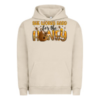 Pigment French Oak she works hard for the honey Urban Hoodie - Artiststas