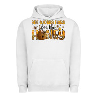 Pigment Lunar Rock she works hard for the honey Urban Hoodie - Artiststas
