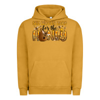 Pigment Peanut Butter she works hard for the honey Urban Hoodie - Artiststas