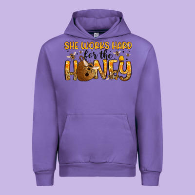 She Works Hard For The Honey Urban Hoodie Designed By Artiststas