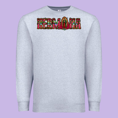 Hermana Floral Aztec Leopard Premium Sweatshirt Designed By Jasminsmagicworld