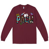 Burgundy pacu Long Sleeve Tee - CowhideDigitalArt
