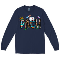 Navy pacu Long Sleeve Tee - CowhideDigitalArt