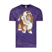 Cloud Purple cute bunny Vintage Tee - RanaPortraitStore