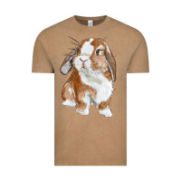 Vintage Coffee cute bunny Vintage Tee - RanaPortraitStore