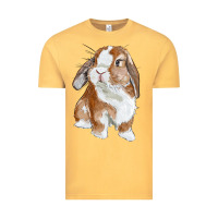 Vintage Mustard cute bunny Vintage Tee - RanaPortraitStore