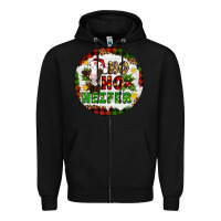 Black Christmas ho ho heifer Zipper Hoodie - Artiststas
