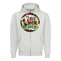 Dove Grey Christmas ho ho heifer Zipper Hoodie - Artiststas