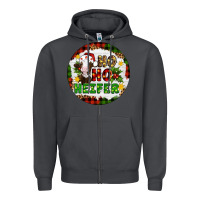 Smoke Christmas ho ho heifer Zipper Hoodie - Artiststas