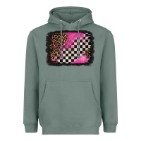 Sage racing leopard background Heavyweight Hoodie - Jasminsmagicworld