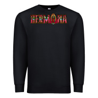 Black hermana floral aztec leopard Premium Sweatshirt - Jasminsmagicworld