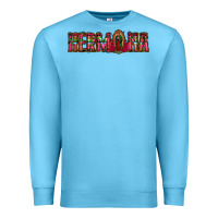 Ocean Blue hermana floral aztec leopard Premium Sweatshirt - Jasminsmagicworld