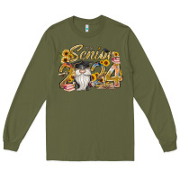 Army Green senior 2024 Long Sleeve Tee - RacoonDesign
