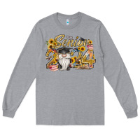 Heather Grey senior 2024 Long Sleeve Tee - RacoonDesign