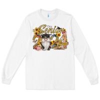 White senior 2024 Long Sleeve Tee - RacoonDesign