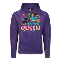 Cloud Purple crafting queen Vintage Hoodie - JahusDesignShop