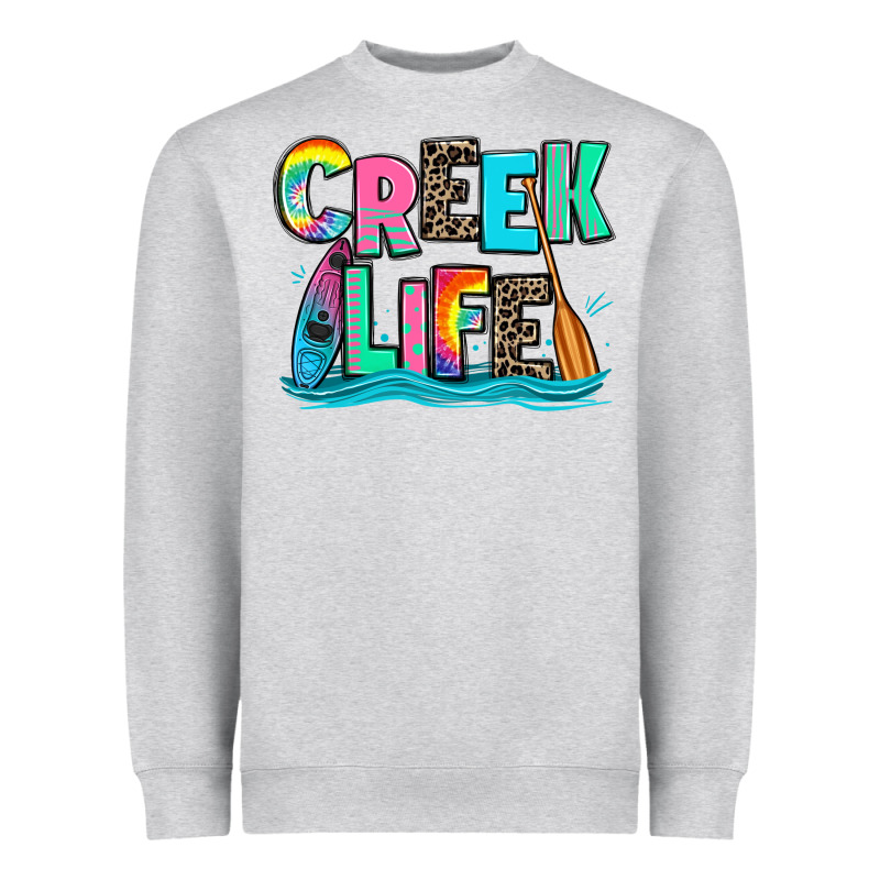 Creek Life Kayaking Heavyweight Sweatshirt by Zillion Design Studio | Teevron