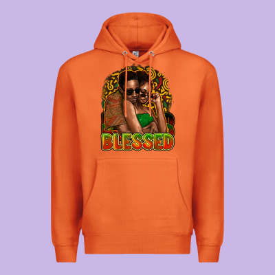 Black Couple Blessed Premium Hoodie Designed By Nancycooperartshop