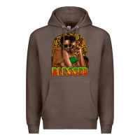 Coffee black couple blessed Premium Hoodie - NancyCooperArtShop