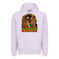 Lilac black couple blessed Premium Hoodie - NancyCooperArtShop
