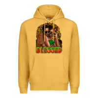 Mustard black couple blessed Premium Hoodie - NancyCooperArtShop