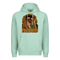 Seafoam black couple blessed Premium Hoodie - NancyCooperArtShop