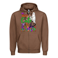 Chestnut too cute to spook Zipper Hoodie - BundleAndBundleShop