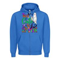 True Royal too cute to spook Zipper Hoodie - BundleAndBundleShop