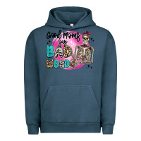 Pigment Midnight Navy good moms say bad words Urban Hoodie - Artiststas