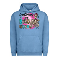 Pigment Pebble Blue good moms say bad words Urban Hoodie - Artiststas