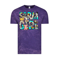 Cloud Purple farm girl Vintage Tee - Zillion Design Studio