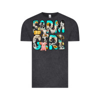 Vintage Black farm girl Vintage Tee - Zillion Design Studio