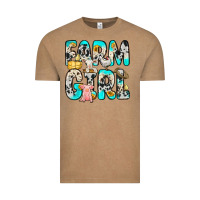 Vintage Coffee farm girl Vintage Tee - Zillion Design Studio
