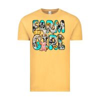 Vintage Mustard farm girl Vintage Tee - Zillion Design Studio