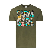Vintage Olive farm girl Vintage Tee - Zillion Design Studio