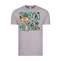 Vintage Zinc farm girl Vintage Tee - Zillion Design Studio